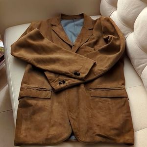 Kurland suede jacket in camel